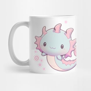 Pink and Blue Pastel Axolotl Cute Mug